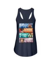 BE STRONG WHEN YOU ARE WEAK Ladies Flowy Tank tile
