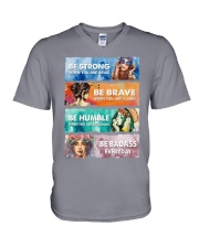 BE STRONG WHEN YOU ARE WEAK V-Neck T-Shirt tile