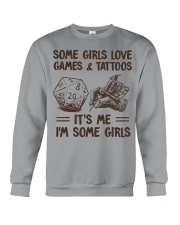 SOME GIRLS LOVE GAMES AND TATTOOS Crewneck Sweatshirt tile