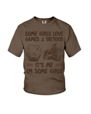 SOME GIRLS LOVE GAMES AND TATTOOS Youth T-Shirt tile