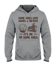 SOME GIRLS LOVE GAMES AND TATTOOS Hooded Sweatshirt tile