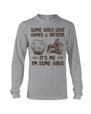 SOME GIRLS LOVE GAMES AND TATTOOS Long Sleeve Tee tile