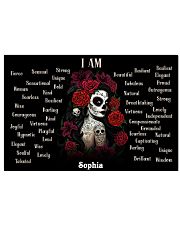 SKULL GIRL - I AM - CUSTOM NAME 24x16 Poster front