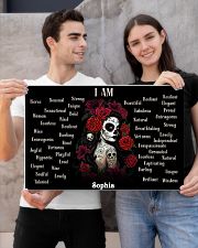 SKULL GIRL - I AM - CUSTOM NAME 24x16 Poster poster-landscape-24x16-lifestyle-21