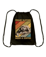 FEELIN' SLOTHEE NEED A COFFEE Drawstring Bag tile