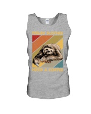 FEELIN' SLOTHEE NEED A COFFEE Unisex Tank tile