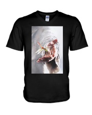JESUS - DRAGONFLY V-Neck T-Shirt tile