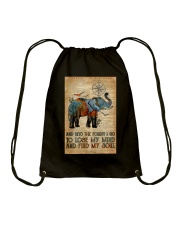 AND INTO THE FOREST I GO TO LOSE MY MIND Drawstring Bag tile