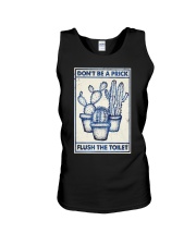 DON'T BE A PRINK PLUSH THE TOILET Unisex Tank tile