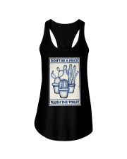 DON'T BE A PRINK PLUSH THE TOILET Ladies Flowy Tank tile