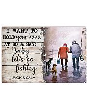 BABY LET'S GO FISHING - CUSTOM NAME 17x11 Poster front