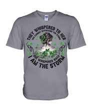 THEY WHISPERED TO HER YOU CANNOT WITHSTAND THE STORM V-Neck T-Shirt tile