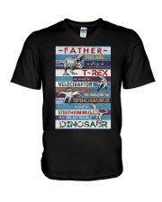 FATHER YOU ARE AS STRONG AS V-Neck T-Shirt tile
