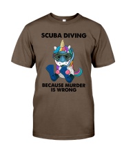 SCUBA DIVING BECAUSE MURDER IS WRONG Classic T-Shirt tile