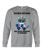SCUBA DIVING BECAUSE MURDER IS WRONG Crewneck Sweatshirt tile