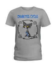 DIABETES CYCLE Ladies T-Shirt tile