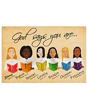 GOD SAYS YOU ARE 17x11 Poster front
