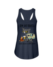 I RETIRED EVERY HOUR IS HAPPY HOUR Ladies Flowy Tank tile