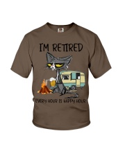I RETIRED EVERY HOUR IS HAPPY HOUR Youth T-Shirt tile