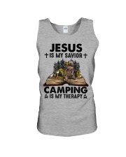 JESUS IS MY SAVIEN Unisex Tank tile