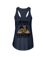 JESUS IS MY SAVIEN Ladies Flowy Tank tile