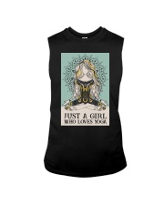 JUST A GIRL WHO LOVES YOGA Sleeveless Tee tile
