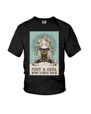 JUST A GIRL WHO LOVES YOGA Youth T-Shirt tile