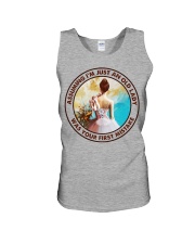 ASSUMING I'M JUST AN OLD LADY Unisex Tank tile