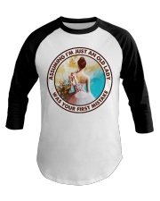 ASSUMING I'M JUST AN OLD LADY Baseball Tee tile