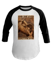 AND SHE LIVES HAPPILY EVER AFTER Baseball Tee tile