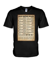 BASS GUITAR SCALE V-Neck T-Shirt tile