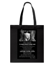 TO MY SON Tote Bag tile