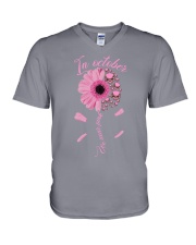 IN OCTOBER WE WEAR PINK V-Neck T-Shirt tile
