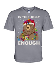 IS THIS JOLLY ENOUGH V-Neck T-Shirt tile