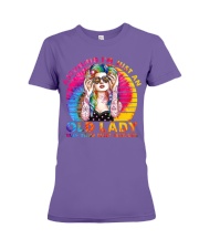 ASSUMING I'M THAT AN OLD LADY Premium Fit Ladies Tee tile