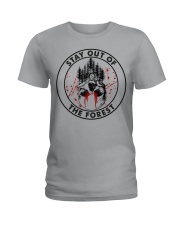 STAY OUT OF THE FOREST Ladies T-Shirt tile