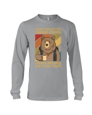 THAT'S WHAT I DO I DRINK COFFEE I HATE PEOPLE Long Sleeve Tee tile