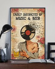 EASILY DISTRACTED BY MUSIC AND BEER 11x17 Poster lifestyle-poster-2