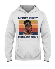 BOOK - AFRO GIRL - NERDY DIRTY Hooded Sweatshirt front