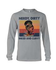BOOK - AFRO GIRL - NERDY DIRTY Long Sleeve Tee tile