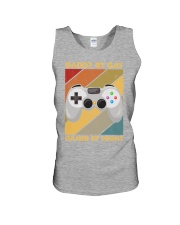 DADDY BY DAY GAMER BY NIGHT Unisex Tank tile