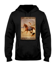 JUST A GIRL WHO LOVES HORSES AND DOGS Hooded Sweatshirt tile