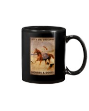 JUST A GIRL WHO LOVES HORSES AND DOGS Mug tile