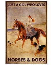 JUST A GIRL WHO LOVES HORSES AND DOGS 11x17 Poster front