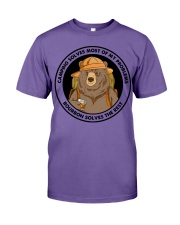 CAMPING SOLVES MOST OF MY PROBLEMS Premium Fit Mens Tee tile