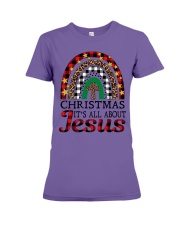 CHRISTMAS IT'S ALL ABOUT JESUS Premium Fit Ladies Tee tile