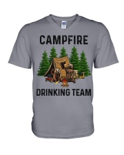 CAMPFIRE DRINKING TEAM V-Neck T-Shirt tile