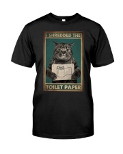 I SHREDDED THE TOILET PAPER Premium Fit Mens Tee tile
