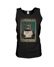 I SHREDDED THE TOILET PAPER Unisex Tank tile