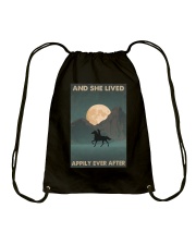 AND SHE LIVED HAPPILY EVER AFTER Drawstring Bag tile